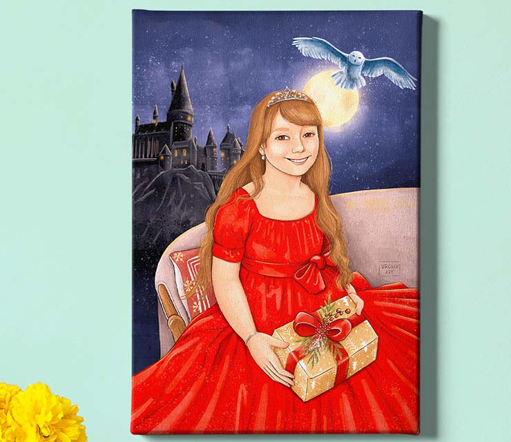 ilustrácia s pozadím podľa fotky